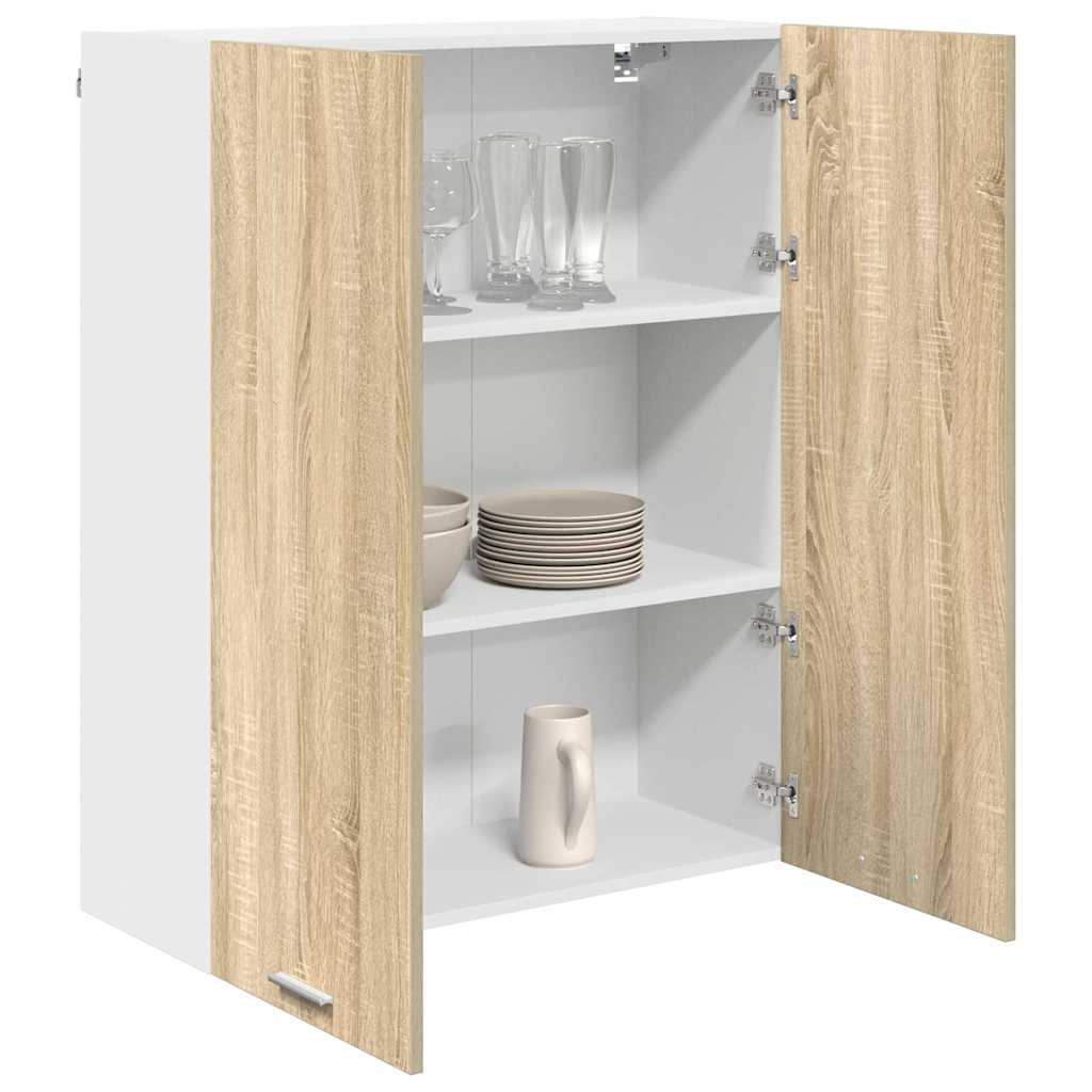 vidaXL Szafka wisząca z przechowywaniem Dąb Sonoma 80 x 31 x 100 cm
