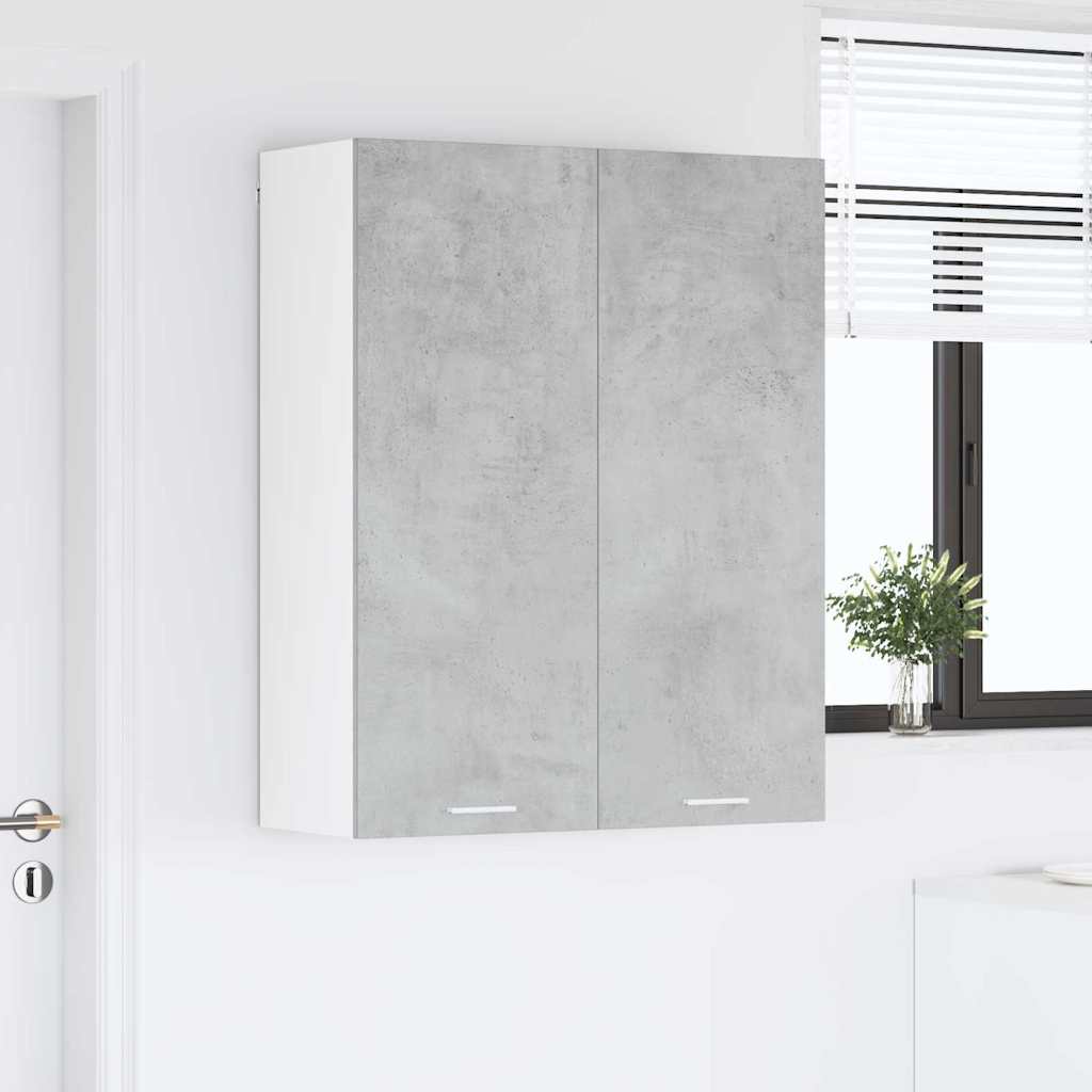vidaXL Szafka wisząca z drzwiami Betonowy szary 80 x 31 x 100 cm
