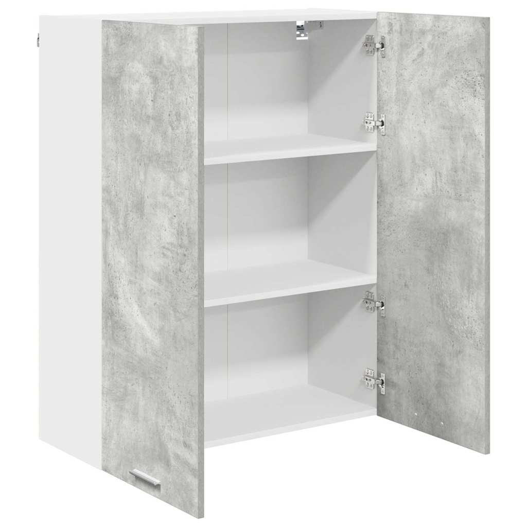 vidaXL Szafka wisząca z drzwiami Betonowy szary 80 x 31 x 100 cm