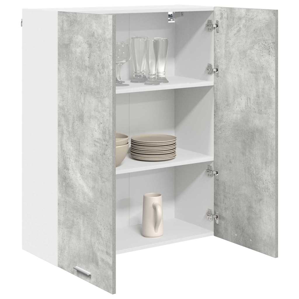 vidaXL Szafka wisząca z drzwiami Betonowy szary 80 x 31 x 100 cm