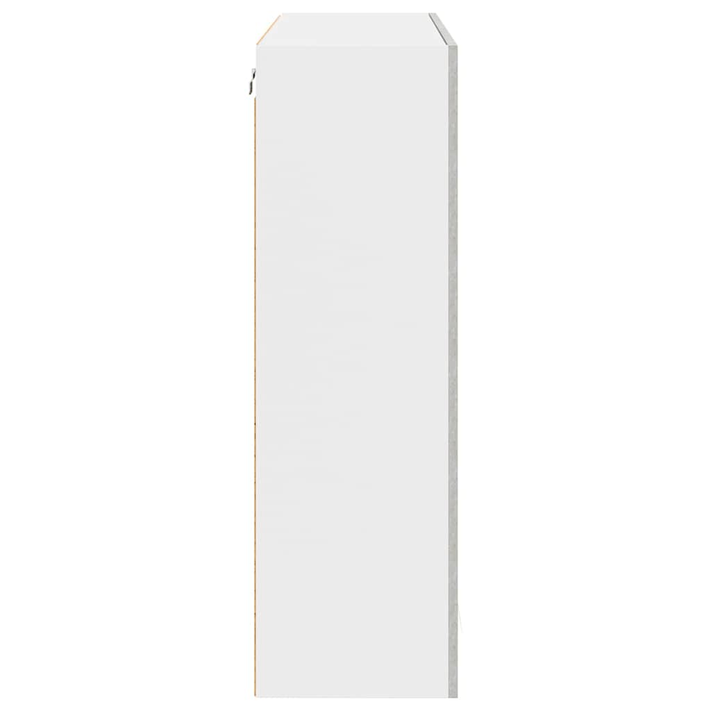 vidaXL Szafka wisząca z drzwiami Betonowy szary 80 x 31 x 100 cm