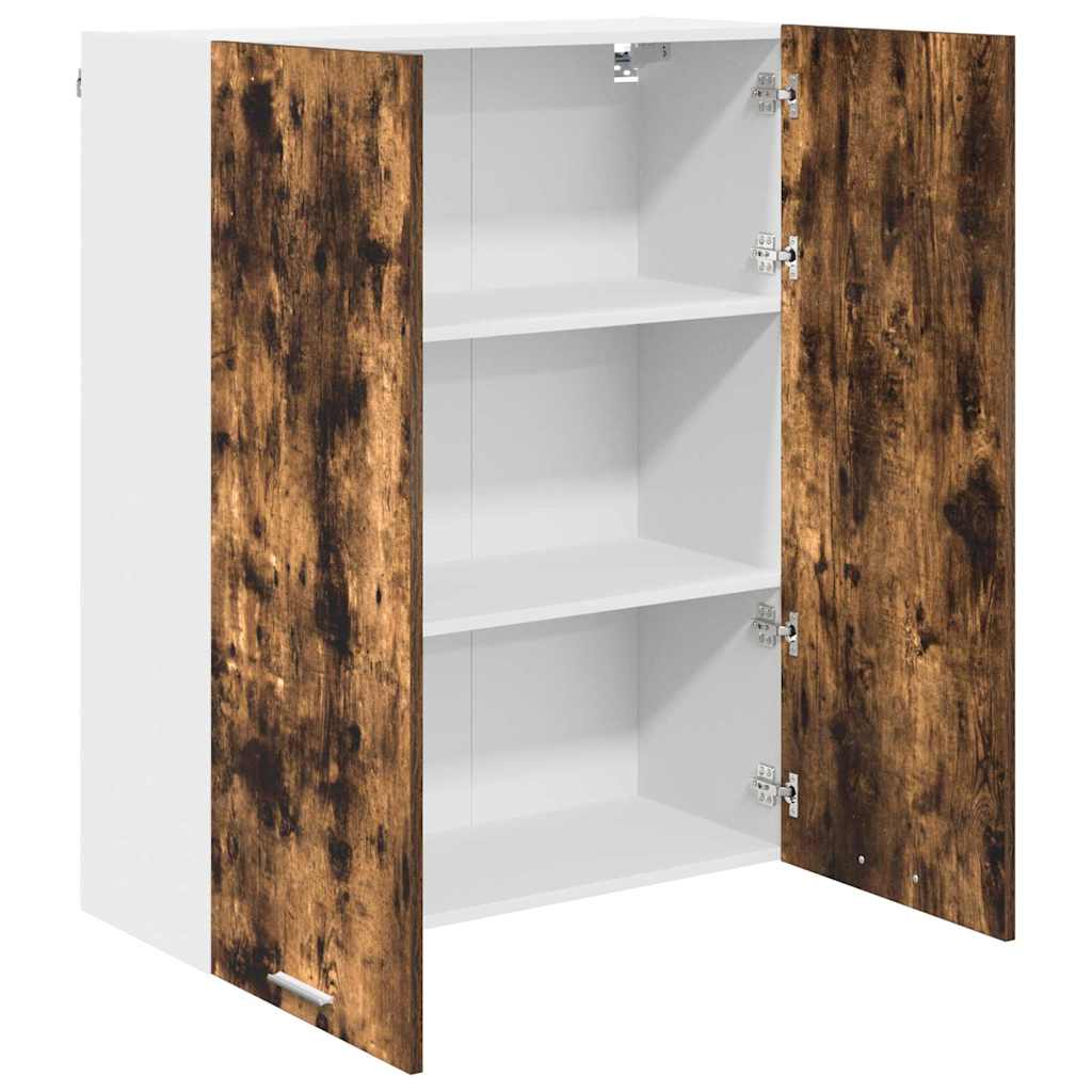 vidaXL Szafka wisząca z przechowywaniem Dąb wędzony 80 x 31 x 100 cm