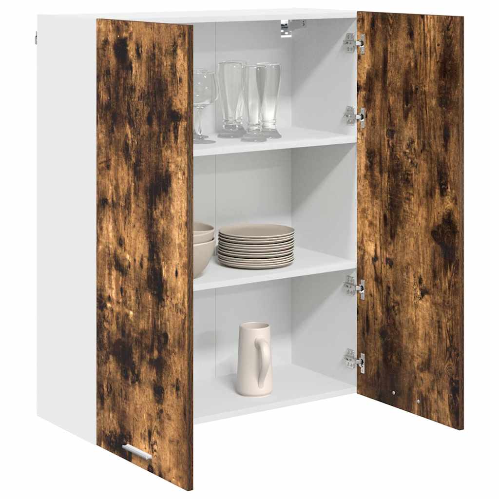 vidaXL Szafka wisząca z przechowywaniem Dąb wędzony 80 x 31 x 100 cm