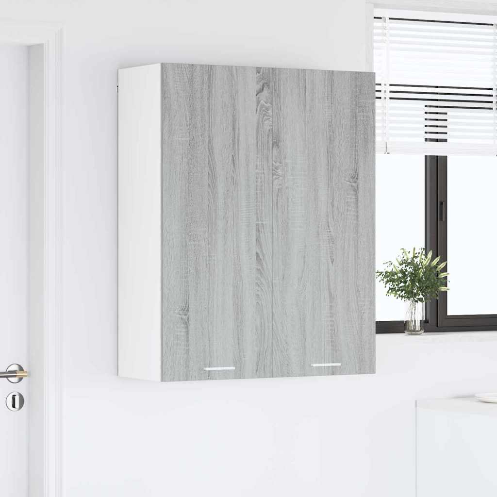 vidaXL Szafka wisząca z przechowywaniem Szary Sonoma 80 x 31 x 100 cm