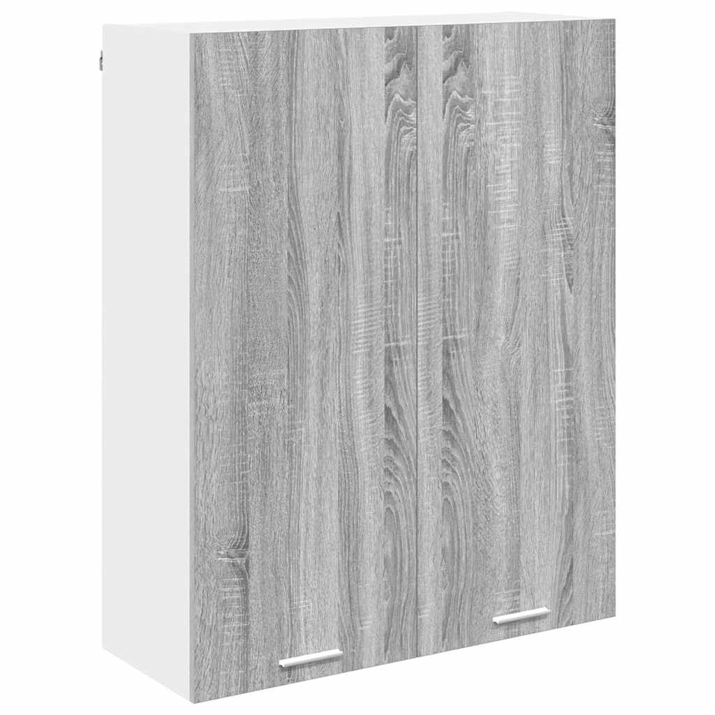 vidaXL Szafka wisząca z przechowywaniem Szary Sonoma 80 x 31 x 100 cm