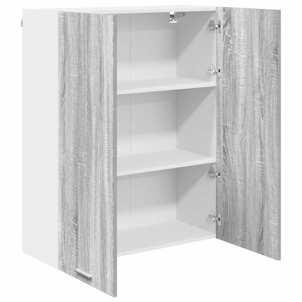 vidaXL Szafka wisząca z przechowywaniem Szary Sonoma 80 x 31 x 100 cm