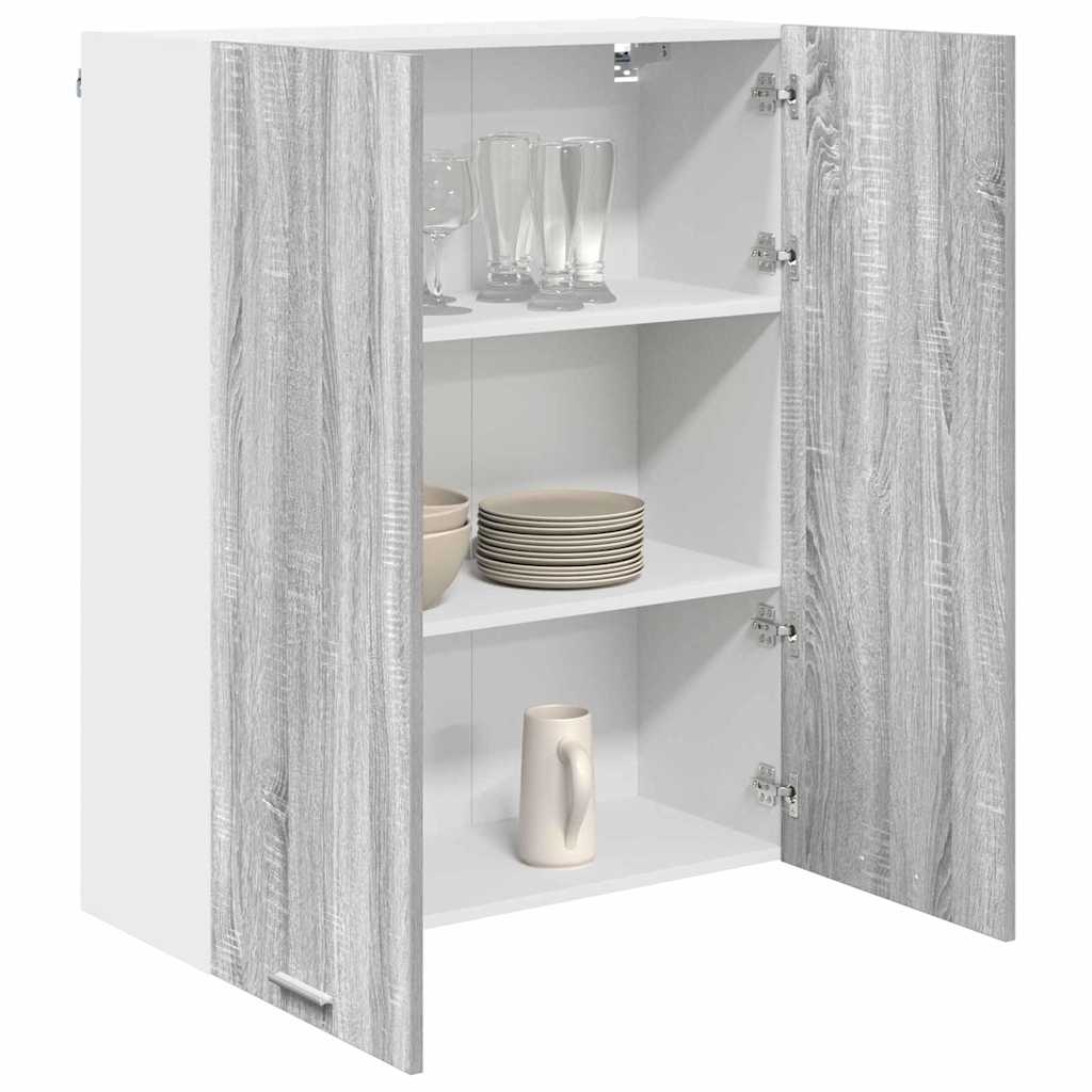 vidaXL Szafka wisząca z przechowywaniem Szary Sonoma 80 x 31 x 100 cm