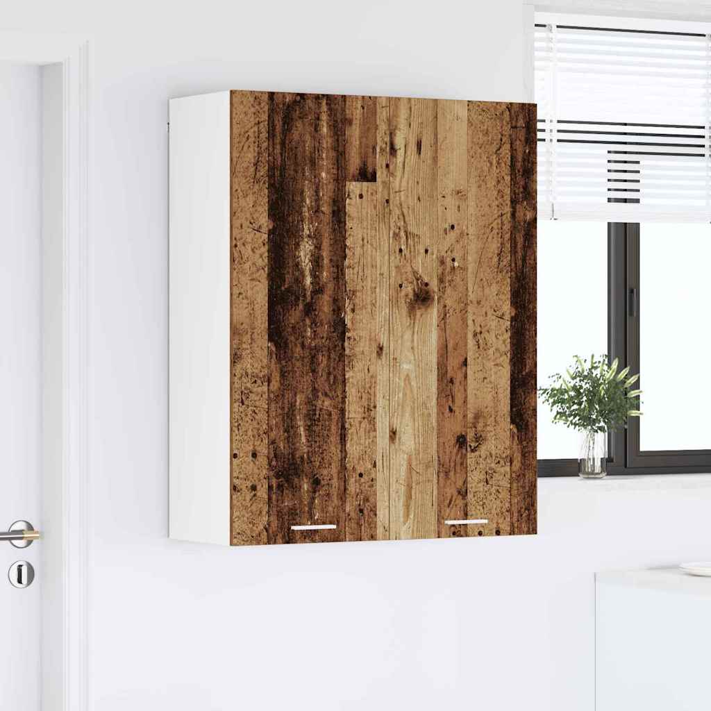vidaXL Szafka wisząca z przechowywaniem Stare drewno 80 x 31 x 100 cm