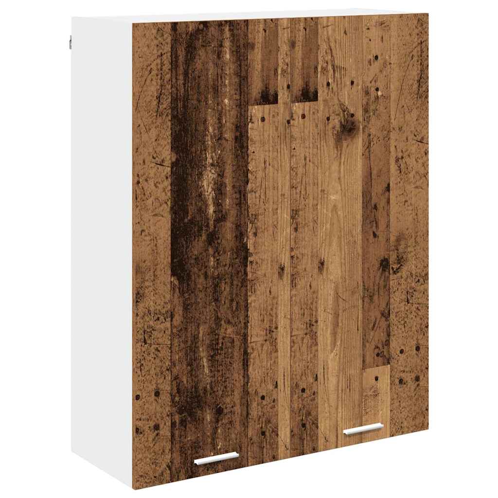 vidaXL Szafka wisząca z przechowywaniem Stare drewno 80 x 31 x 100 cm