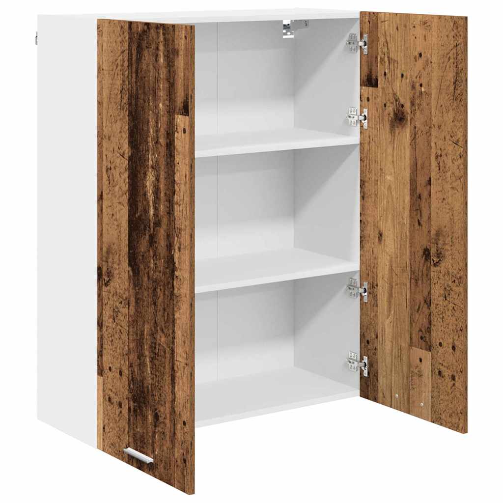 vidaXL Szafka wisząca z przechowywaniem Stare drewno 80 x 31 x 100 cm
