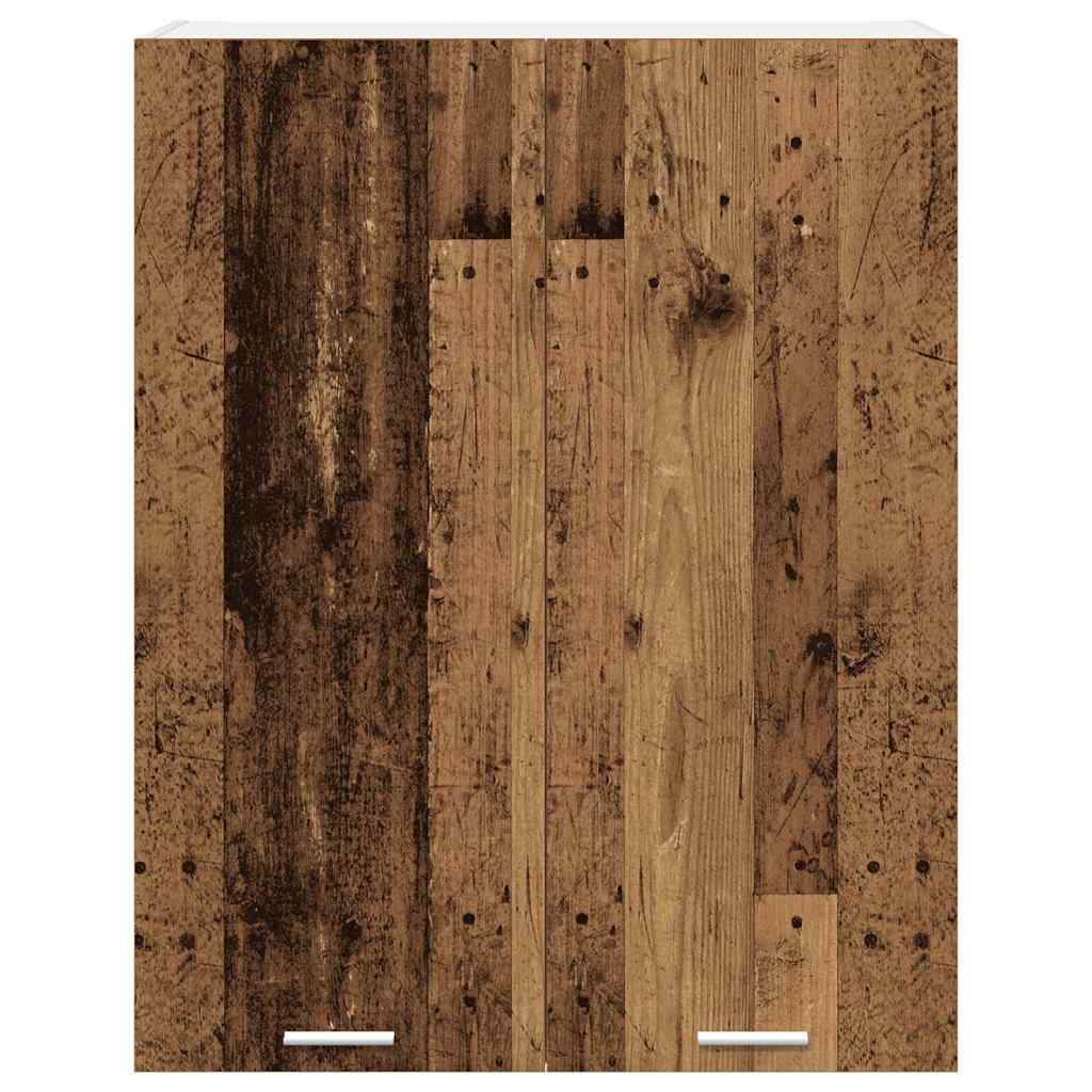 vidaXL Szafka wisząca z przechowywaniem Stare drewno 80 x 31 x 100 cm