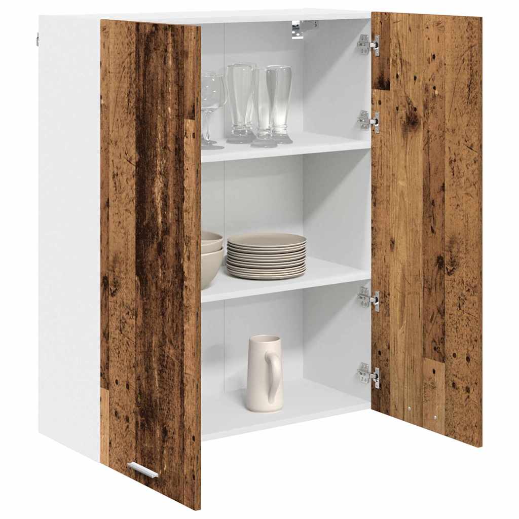 vidaXL Szafka wisząca z przechowywaniem Stare drewno 80 x 31 x 100 cm