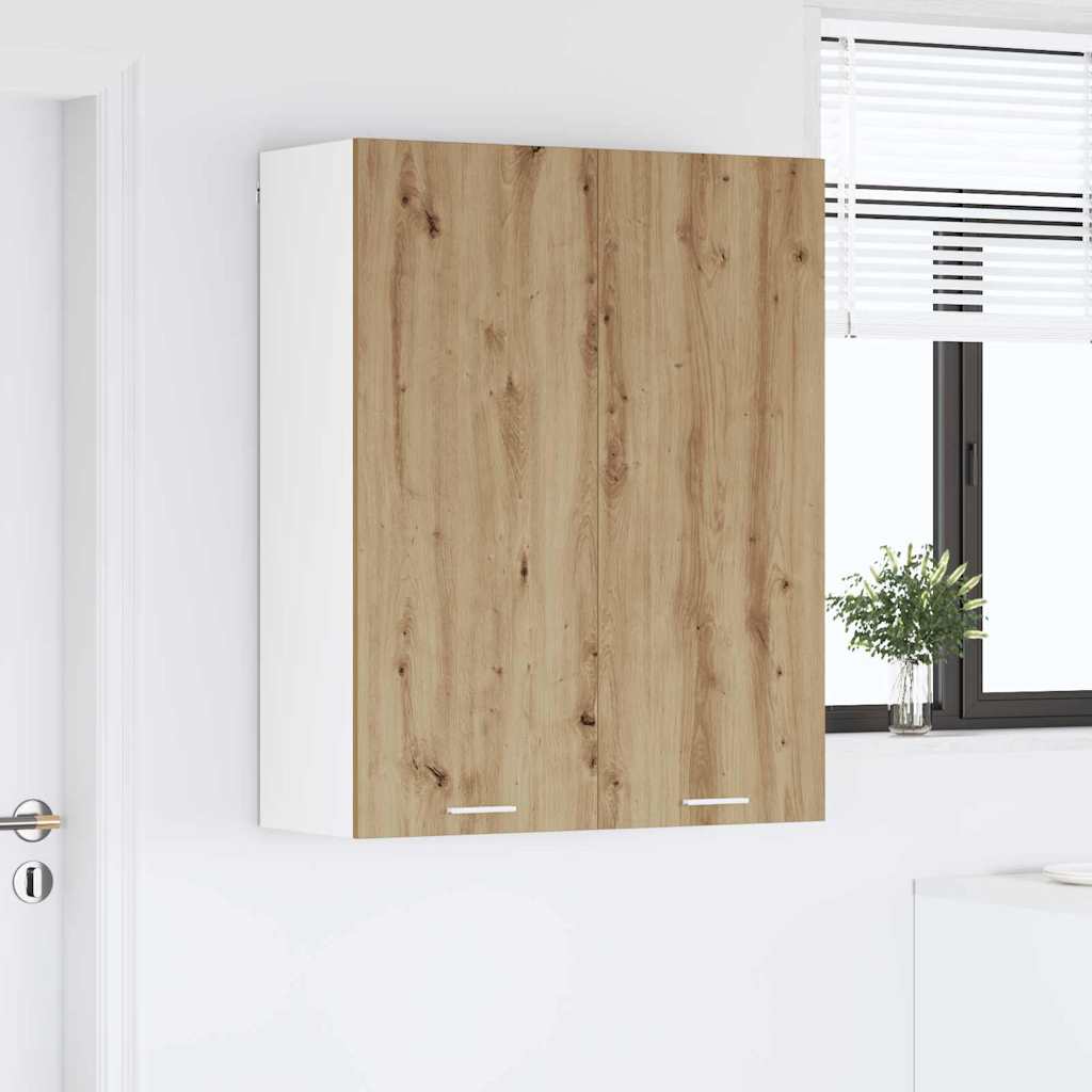 vidaXL Szafka wisząca z drzwiami Dąb rzemieślniczy 80 x 31 x 100 cm