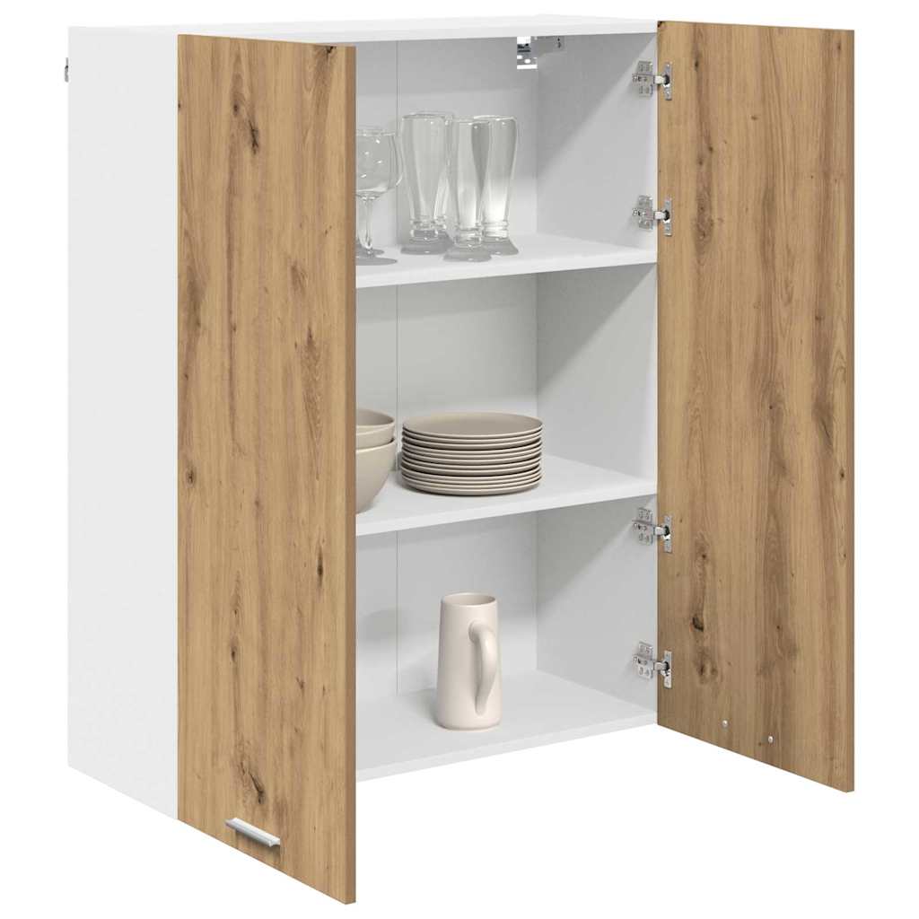 vidaXL Szafka wisząca z drzwiami Dąb rzemieślniczy 80 x 31 x 100 cm