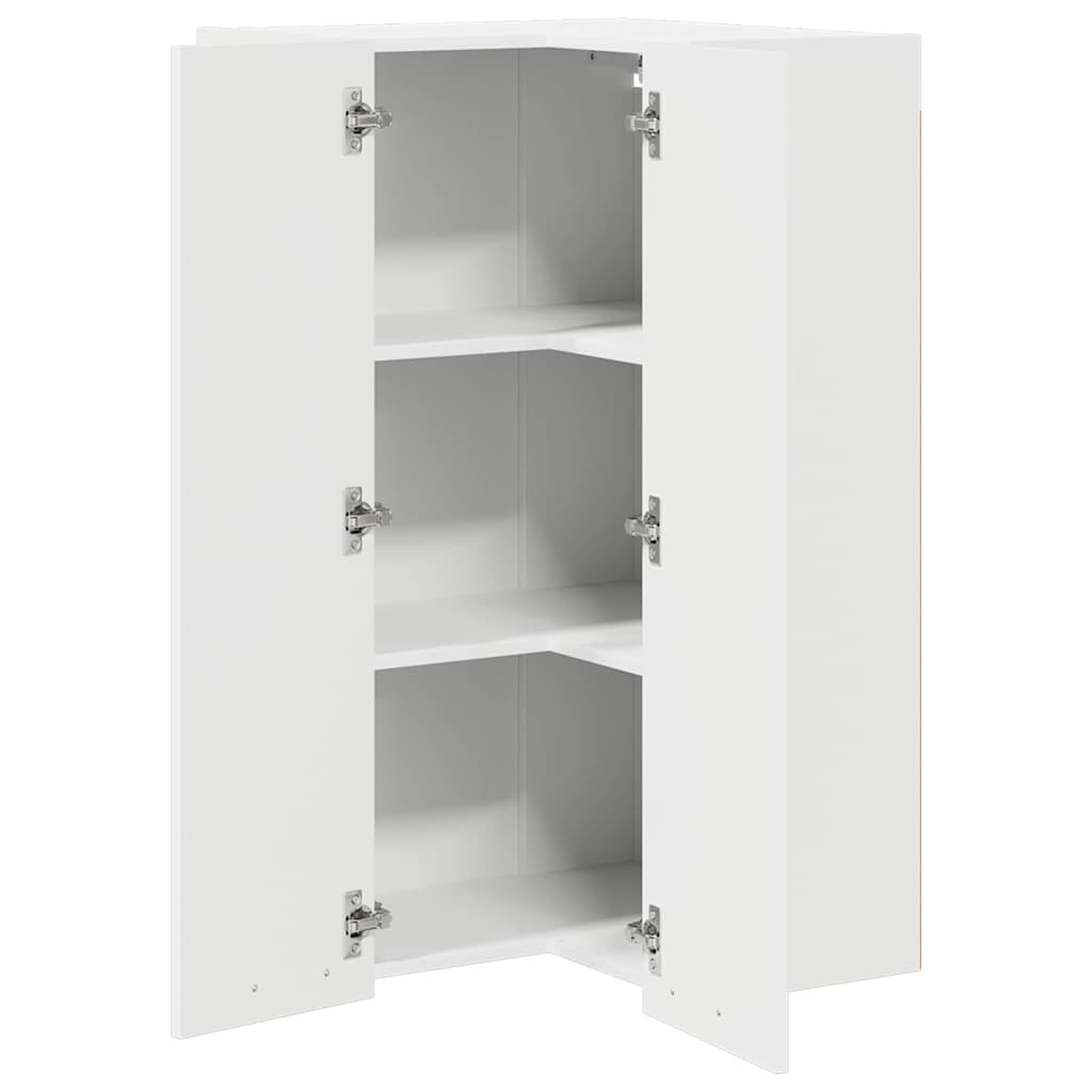 vidaXL Szafka wisząca Biały 57 x 57 x 100 cm Materiał drewnopochodny