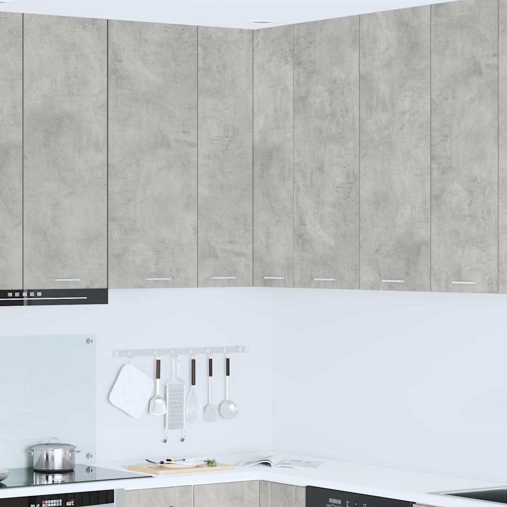 vidaXL Szafka wisząca Betonowa szarość i biel 57 x 57 x 100 cm