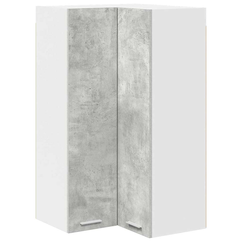 vidaXL Szafka wisząca Betonowa szarość i biel 57 x 57 x 100 cm