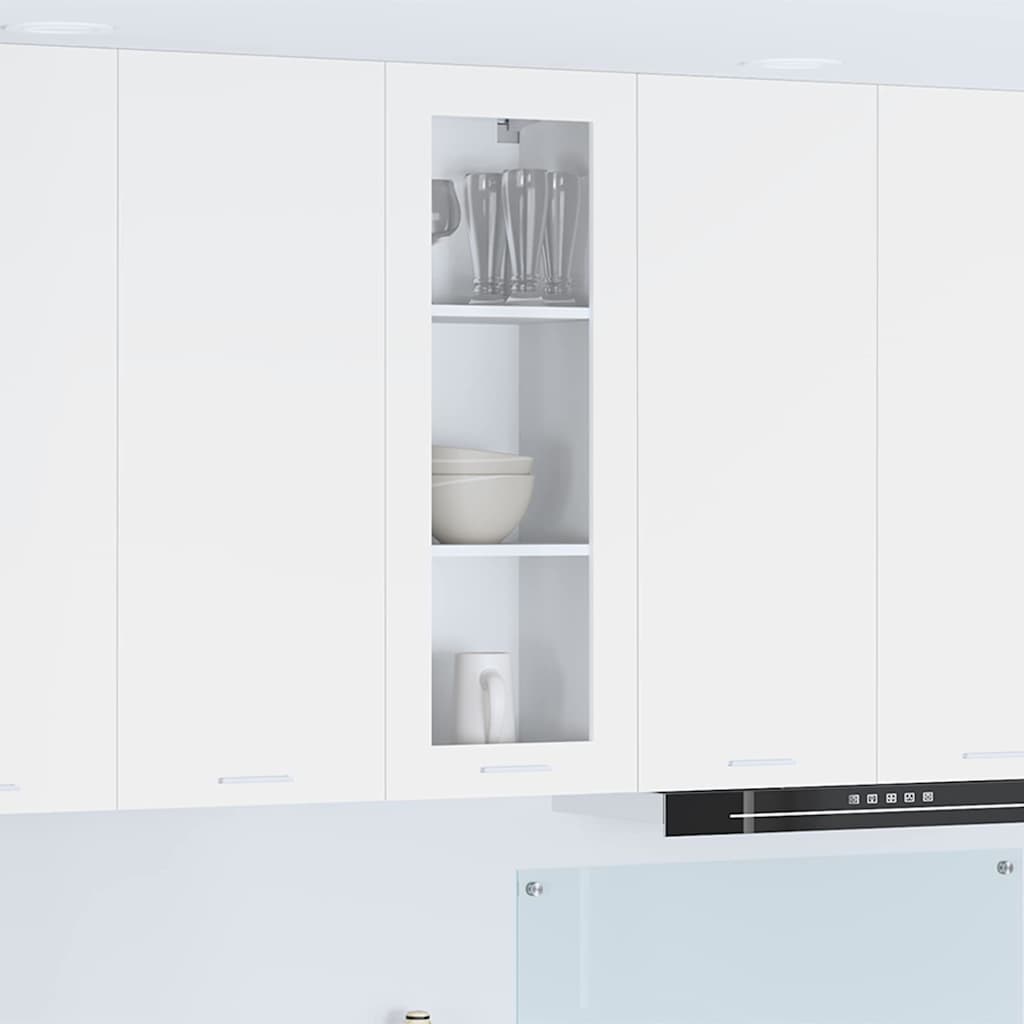 vidaXL Szafka wisząca Biały 40 x 31 x 100 cm Materiał drewnopochodny