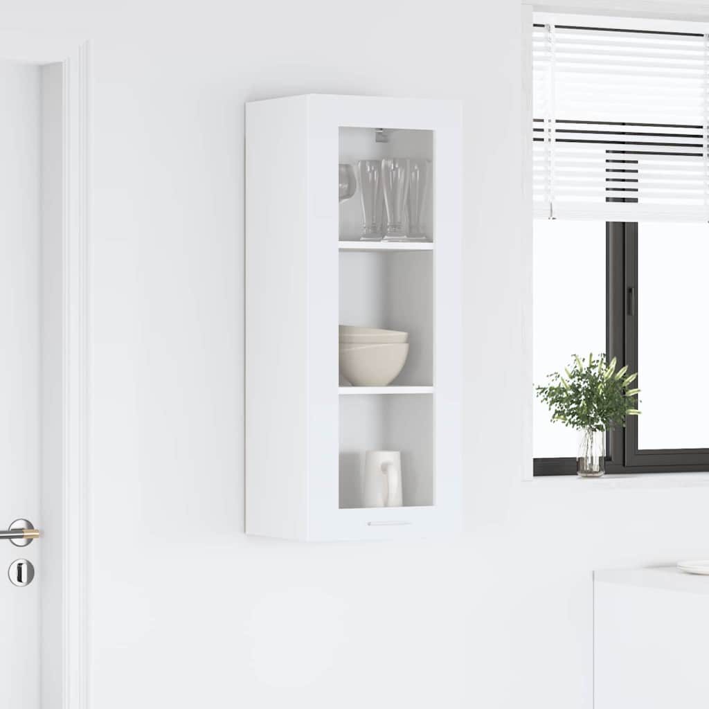 vidaXL Szafka wisząca Biały 40 x 31 x 100 cm Materiał drewnopochodny