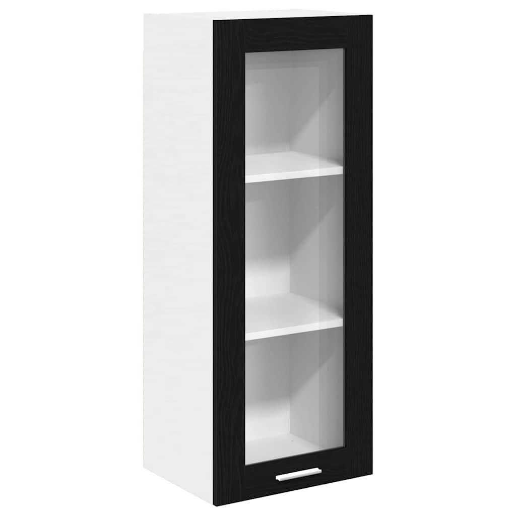 vidaXL Szafka wisząca z przechowywaniem Czarny Dąb 40 x 31 x 100 cm