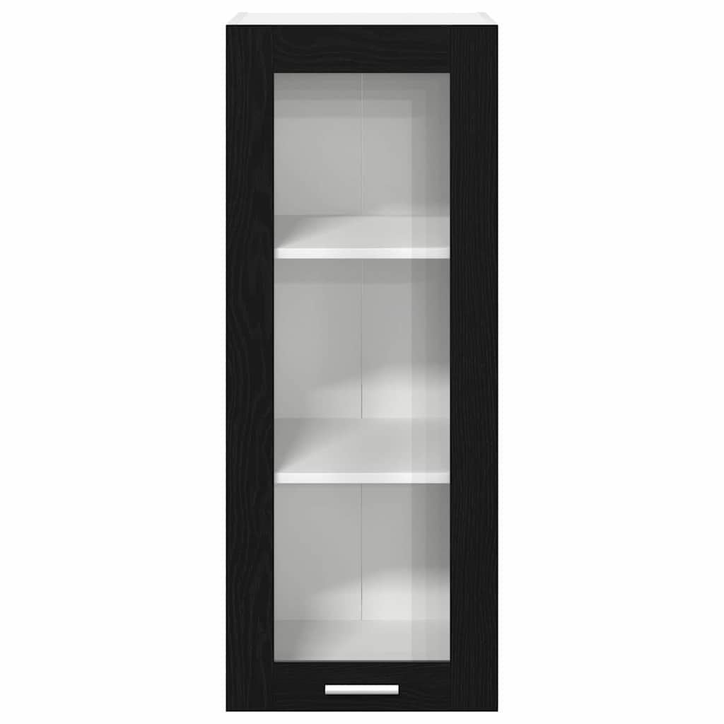 vidaXL Szafka wisząca z przechowywaniem Czarny Dąb 40 x 31 x 100 cm