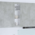 vidaXL Szafka wisząca z drzwiami Betonowy szary 40 x 31 x 100 cm