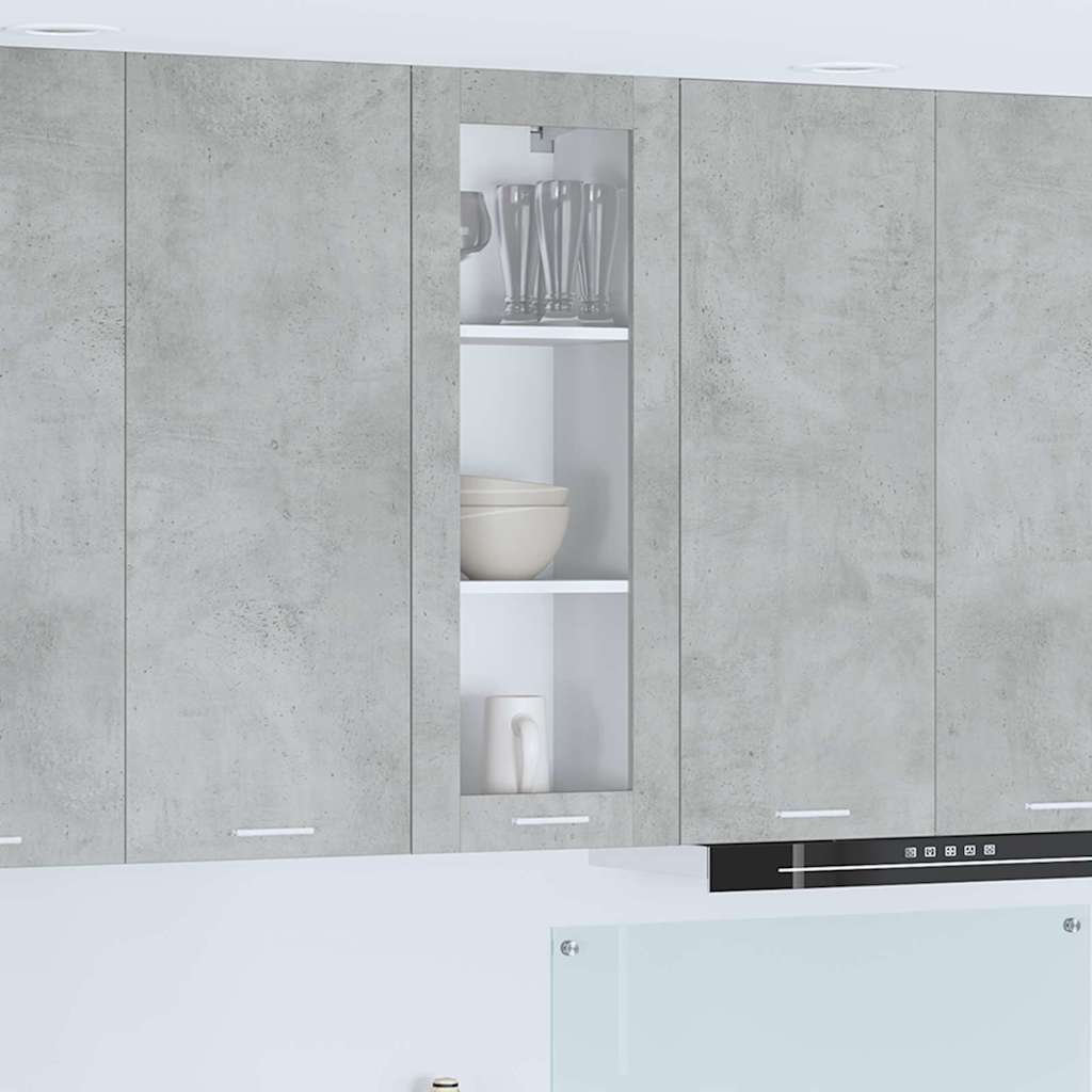 vidaXL Szafka wisząca z drzwiami Betonowy szary 40 x 31 x 100 cm