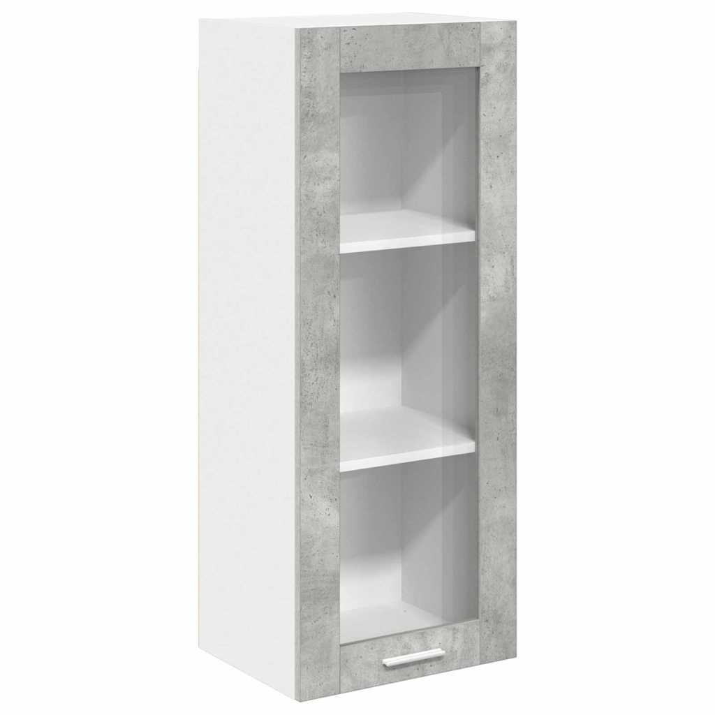 vidaXL Szafka wisząca z drzwiami Betonowy szary 40 x 31 x 100 cm