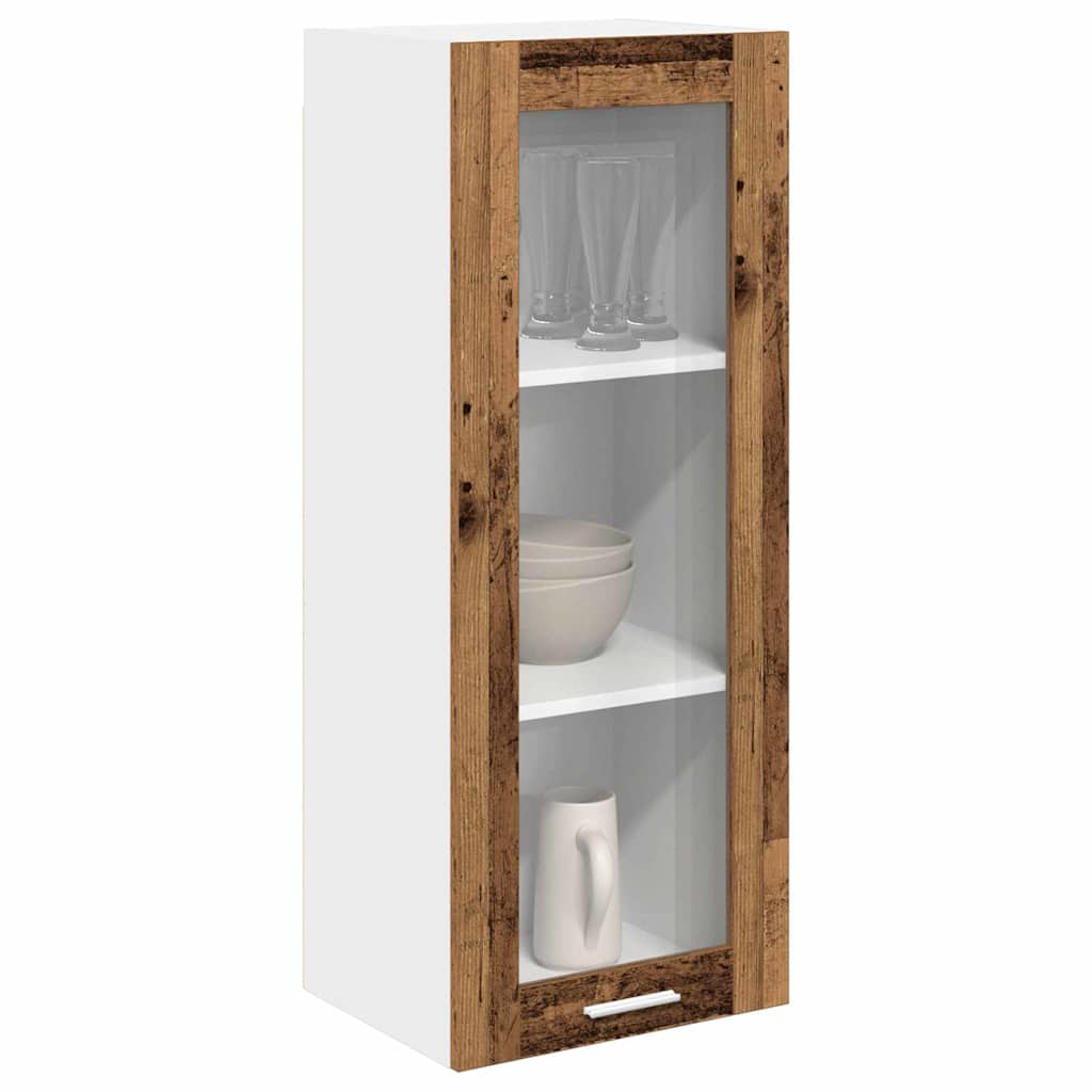 vidaXL Szafka wisząca z przechowywaniem Stare drewno 40 x 31 x 100 cm