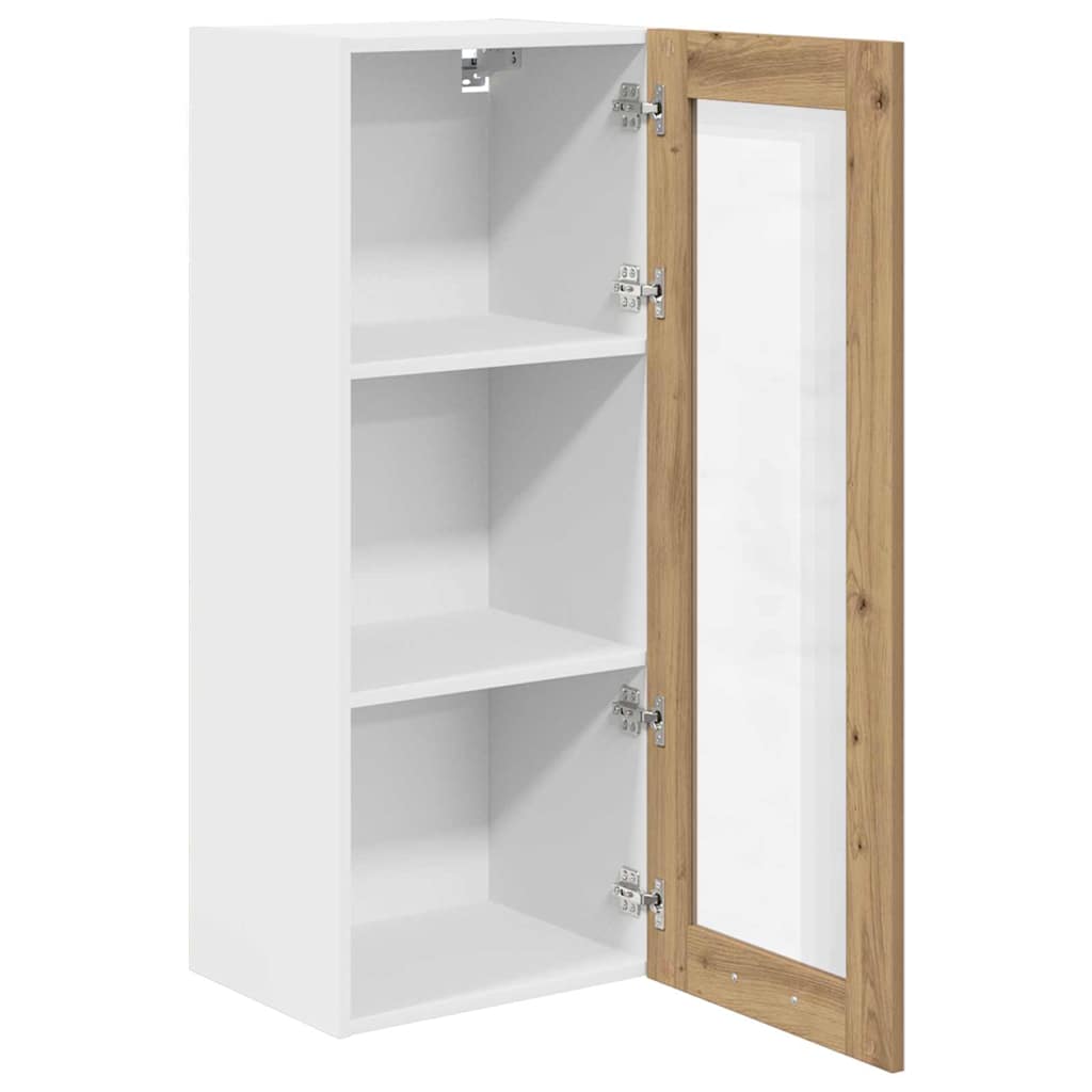 vidaXL Szafka wisząca z drzwiami Dąb rzemieślniczy 40 x 31 x 100 cm