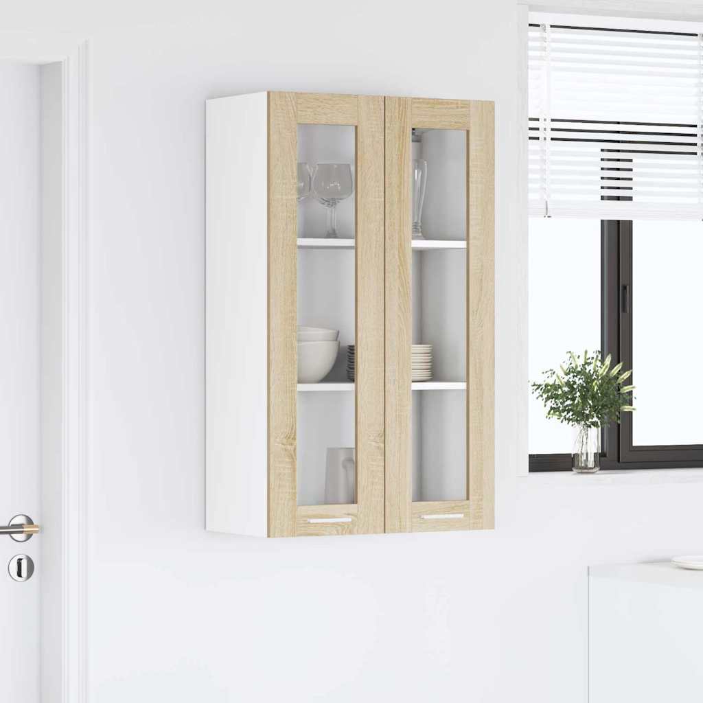 vidaXL Szafka wisząca z przechowywaniem Dąb Sonoma 60 x 31 x 100 cm