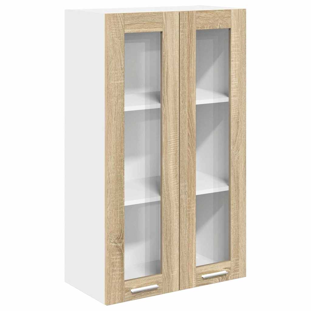 vidaXL Szafka wisząca z przechowywaniem Dąb Sonoma 60 x 31 x 100 cm