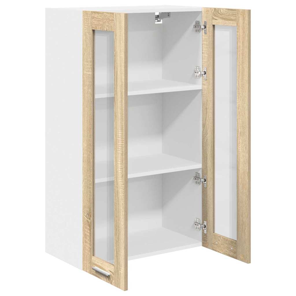 vidaXL Szafka wisząca z przechowywaniem Dąb Sonoma 60 x 31 x 100 cm