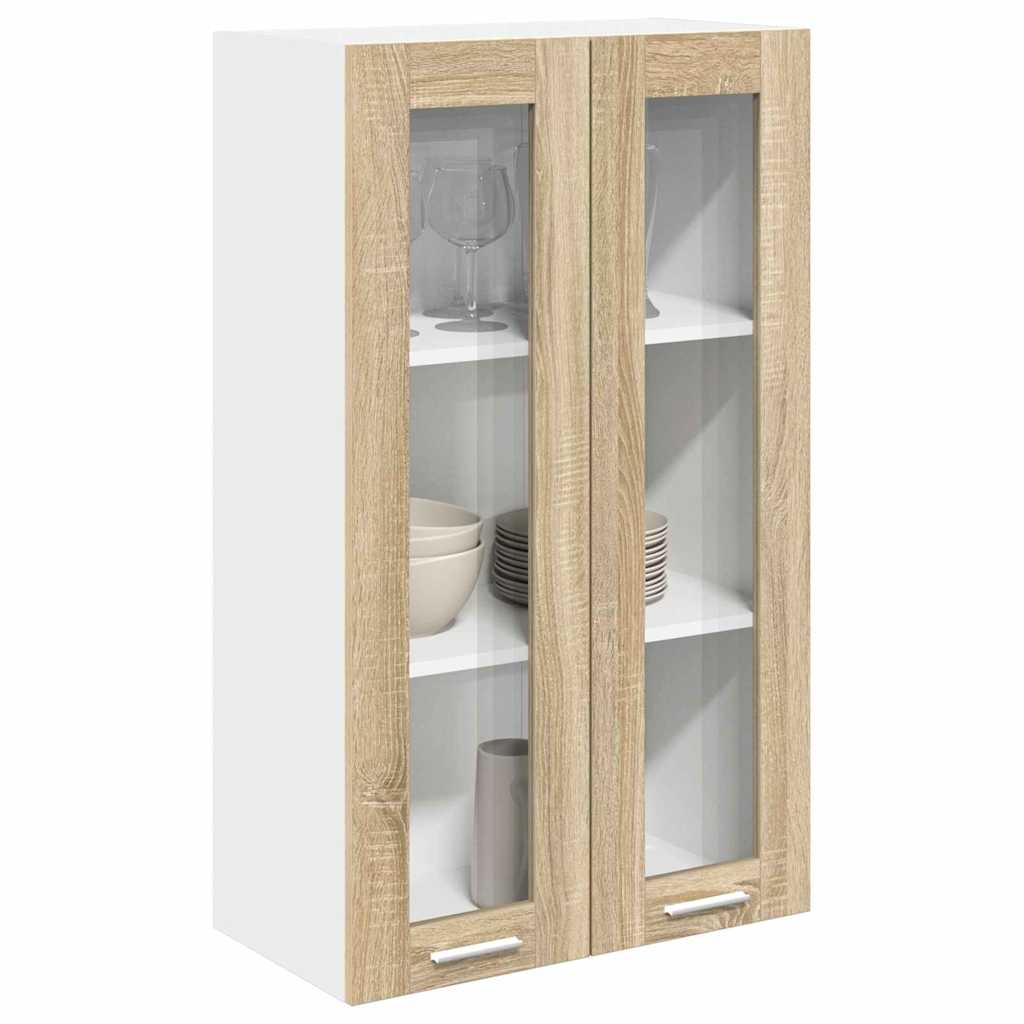 vidaXL Szafka wisząca z przechowywaniem Dąb Sonoma 60 x 31 x 100 cm