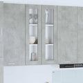 vidaXL Szafka wisząca z drzwiami Betonowy szary 60 x 31 x 100 cm