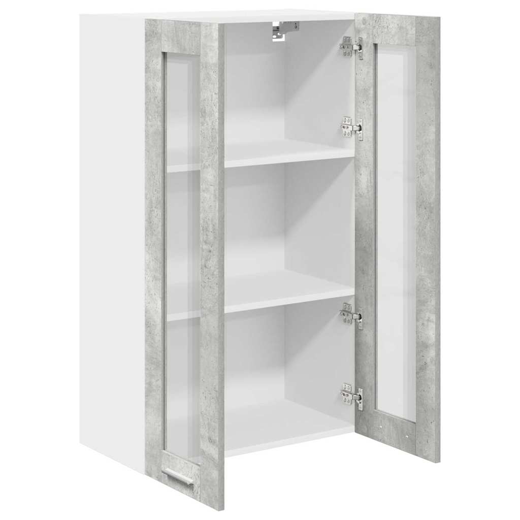 vidaXL Szafka wisząca z drzwiami Betonowy szary 60 x 31 x 100 cm