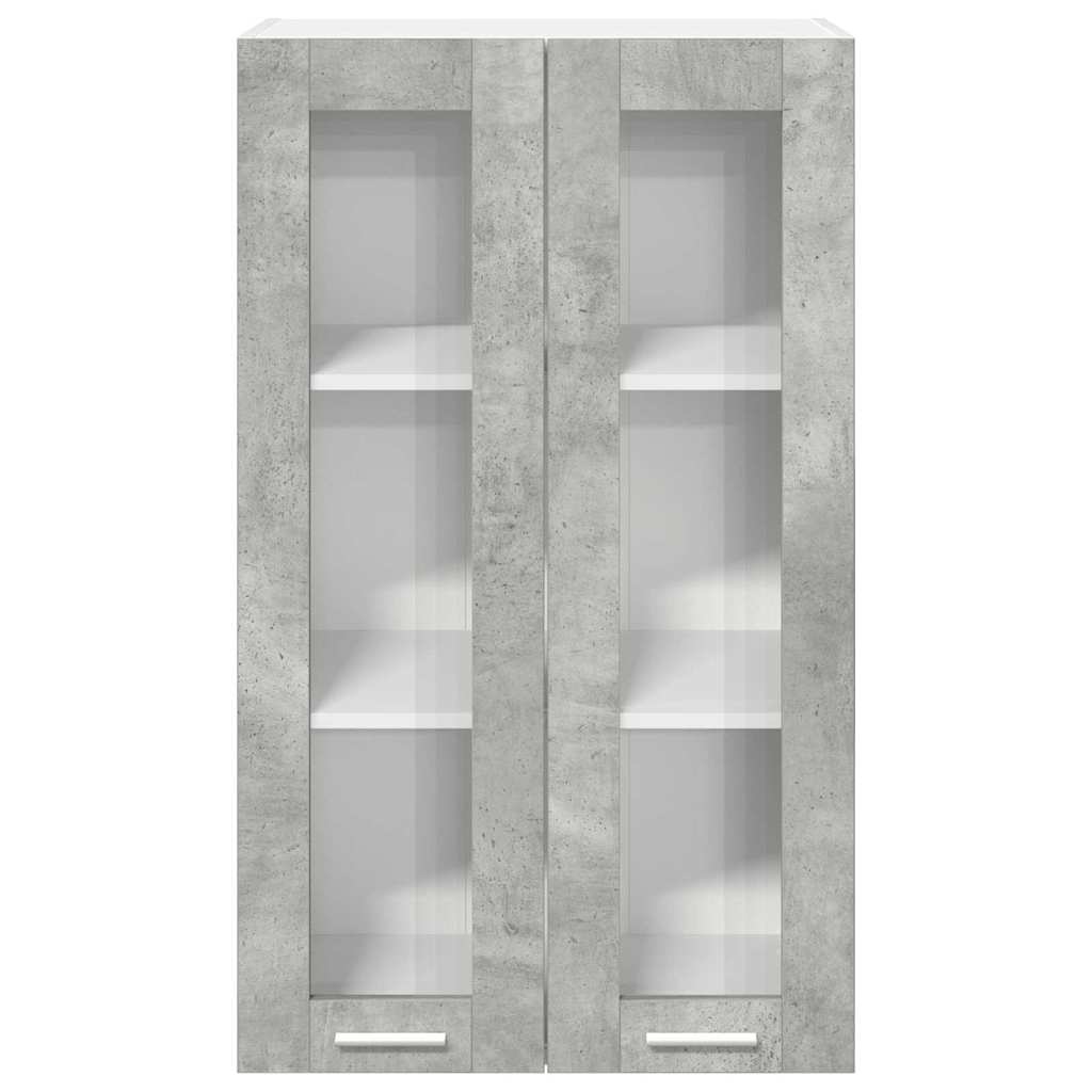 vidaXL Szafka wisząca z drzwiami Betonowy szary 60 x 31 x 100 cm