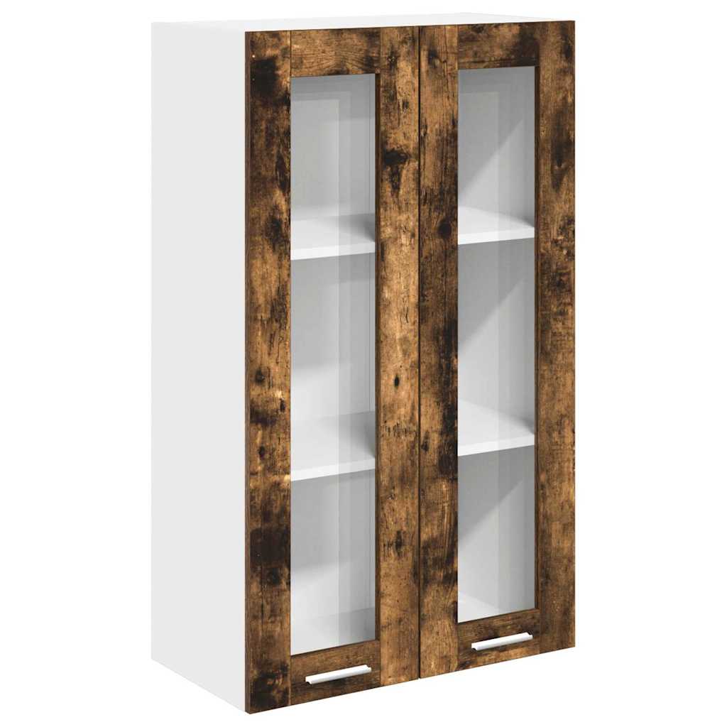 vidaXL Szafka wisząca z przechowywaniem Dąb wędzony 60 x 31 x 100 cm