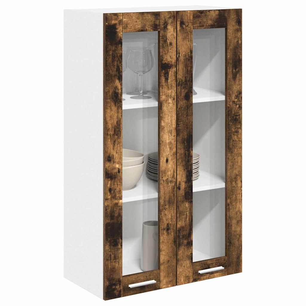 vidaXL Szafka wisząca z przechowywaniem Dąb wędzony 60 x 31 x 100 cm