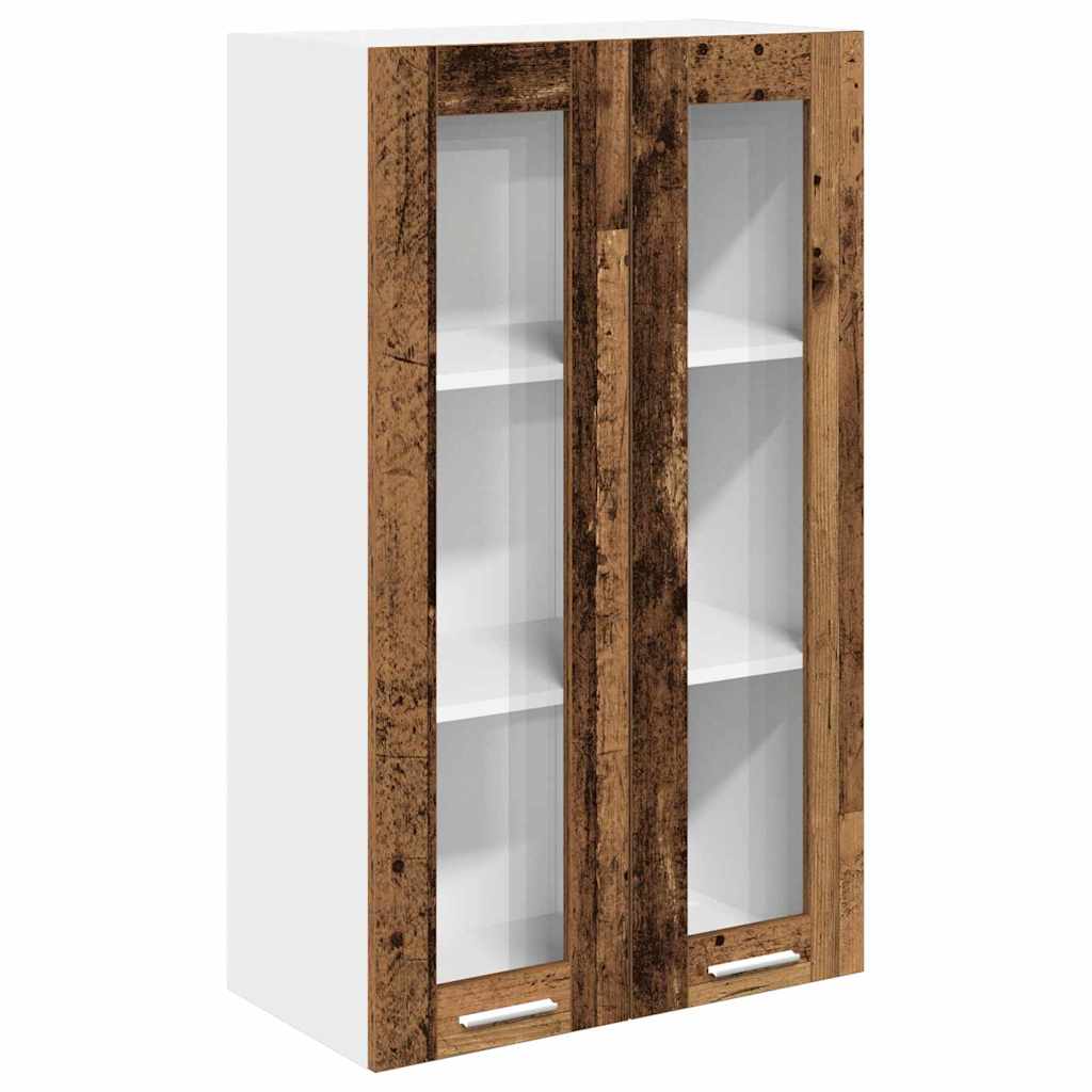 vidaXL Szafka wisząca z przechowywaniem Stare drewno 60 x 31 x 100 cm