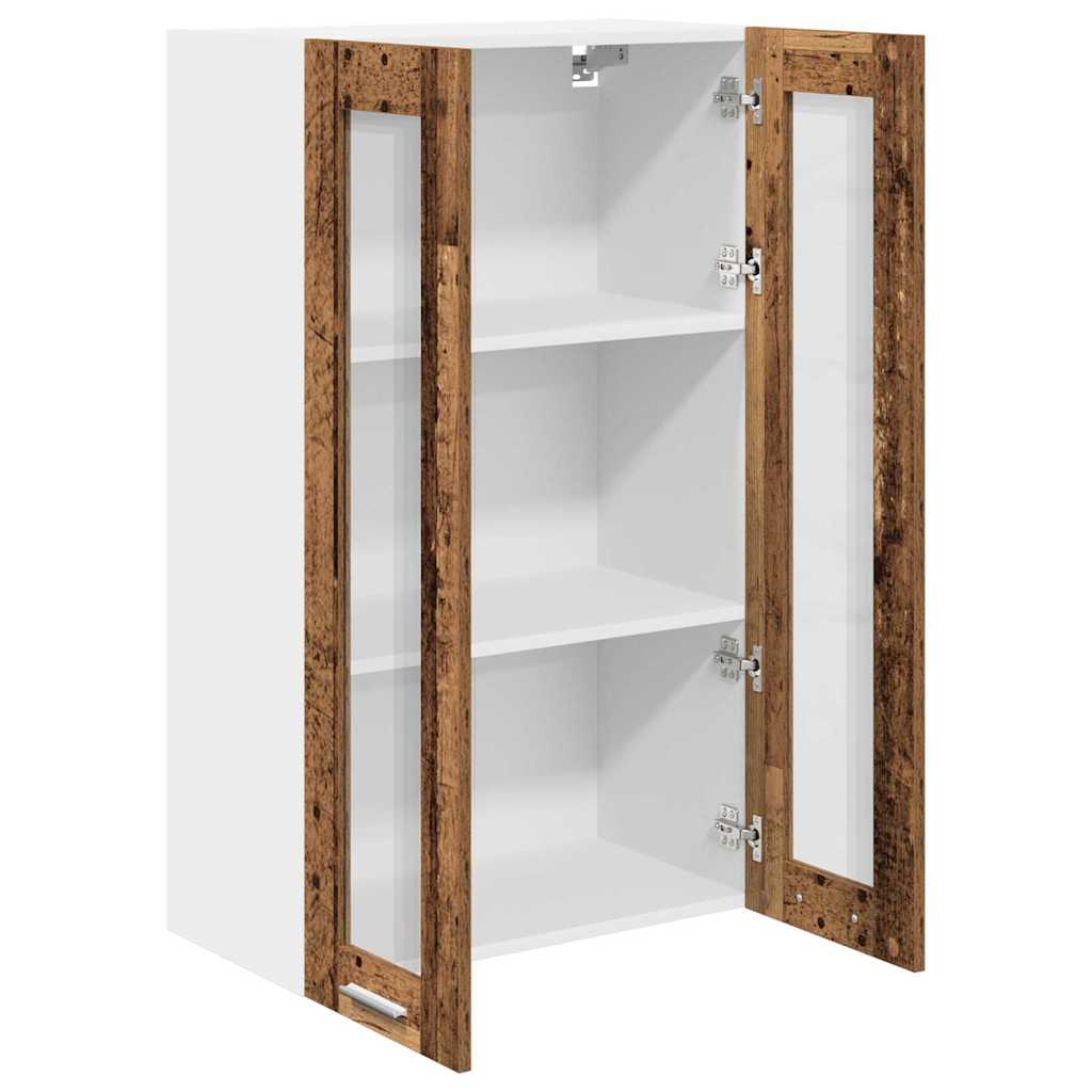 vidaXL Szafka wisząca z przechowywaniem Stare drewno 60 x 31 x 100 cm