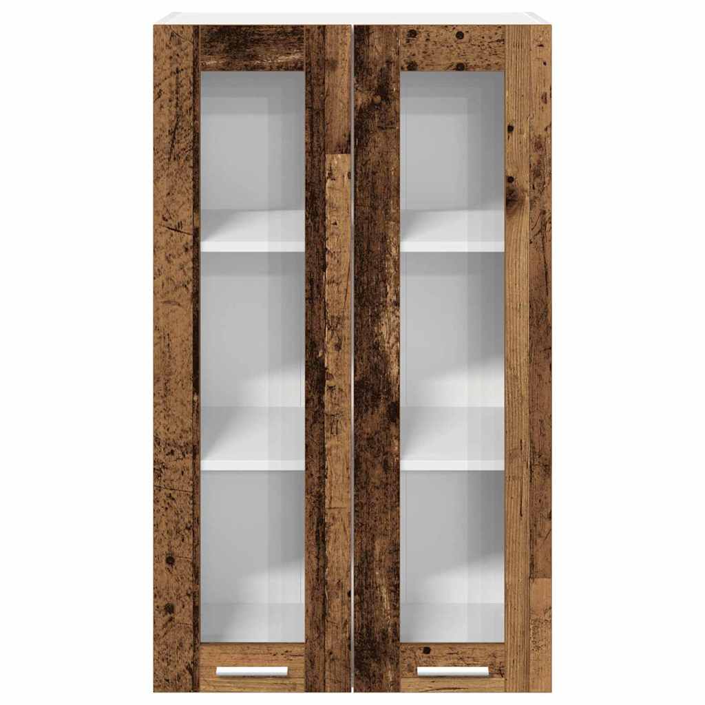 vidaXL Szafka wisząca z przechowywaniem Stare drewno 60 x 31 x 100 cm