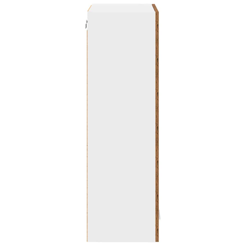 vidaXL Szafka wisząca z przechowywaniem Stare drewno 60 x 31 x 100 cm