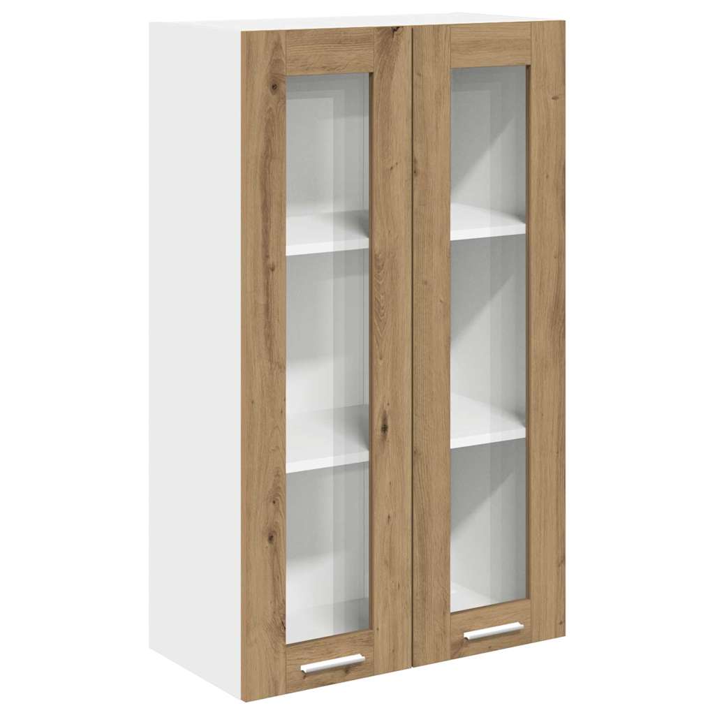 vidaXL Szafka wisząca z drzwiami Dąb rzemieślniczy 60 x 31 x 100 cm