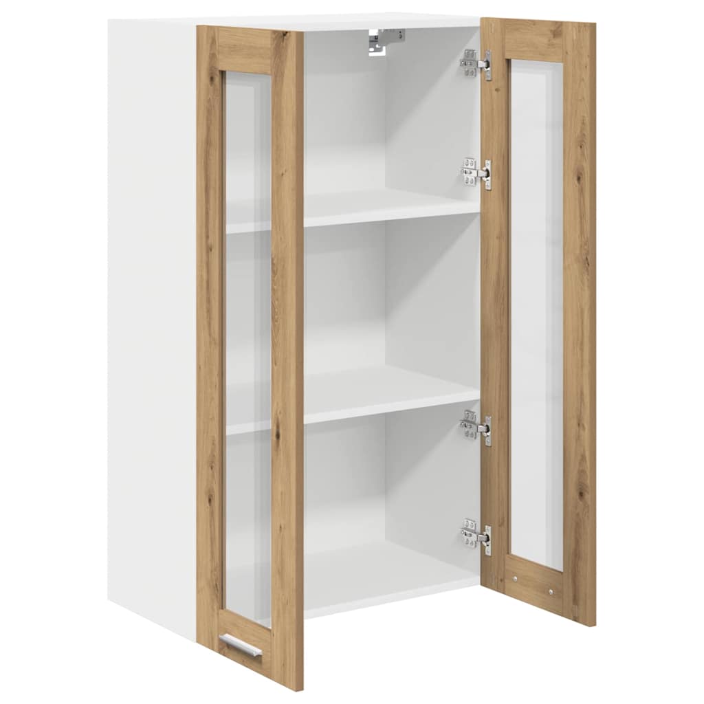 vidaXL Szafka wisząca z drzwiami Dąb rzemieślniczy 60 x 31 x 100 cm