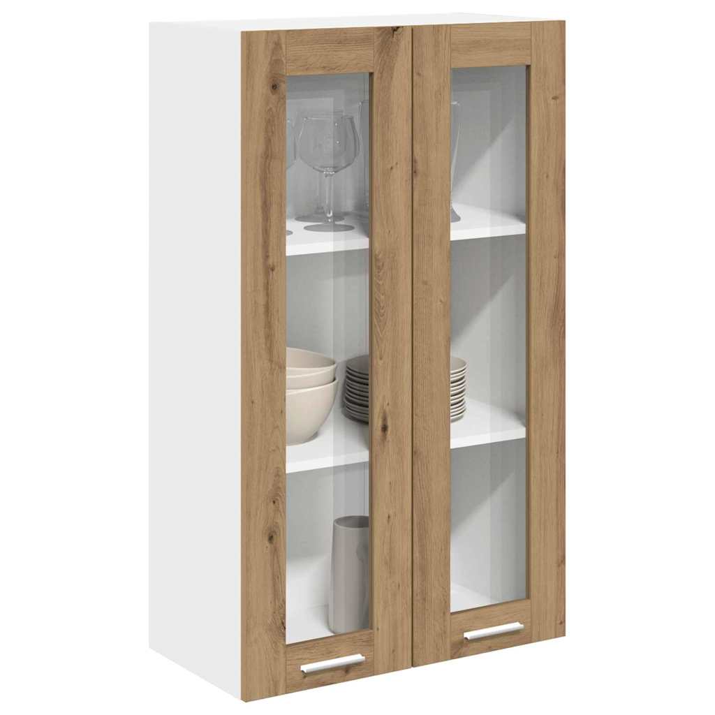 vidaXL Szafka wisząca z drzwiami Dąb rzemieślniczy 60 x 31 x 100 cm