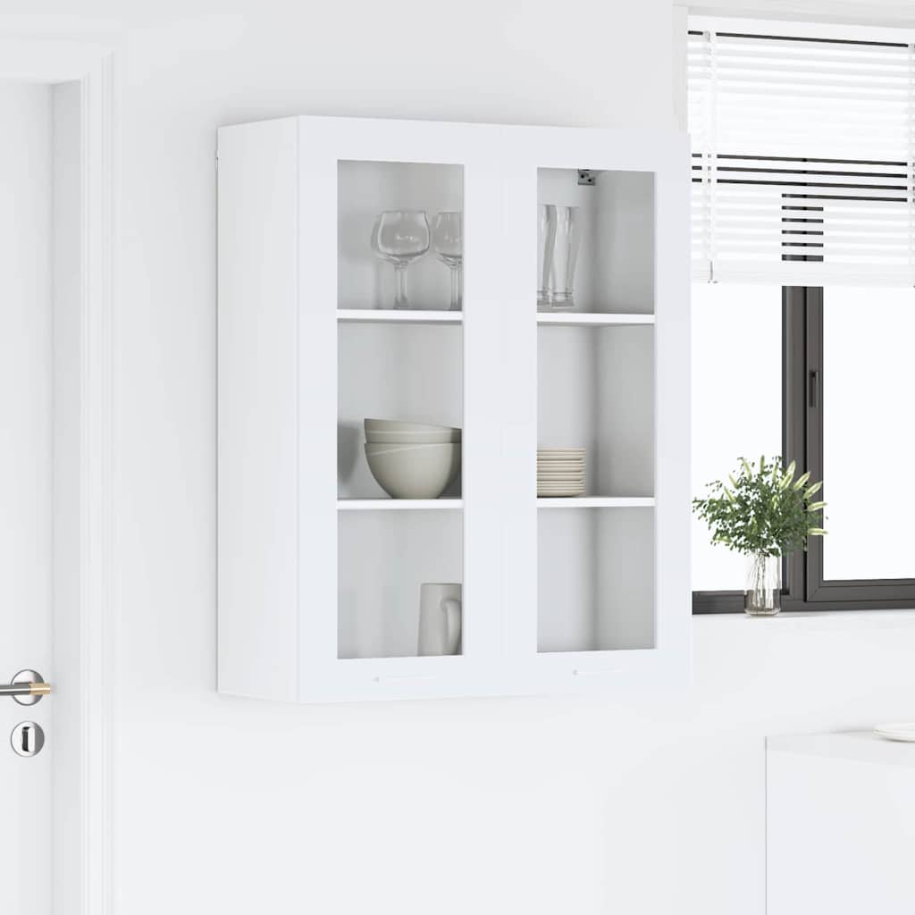 vidaXL Szafka wisząca Biały 80 x 31 x 100 cm Materiał drewnopochodny