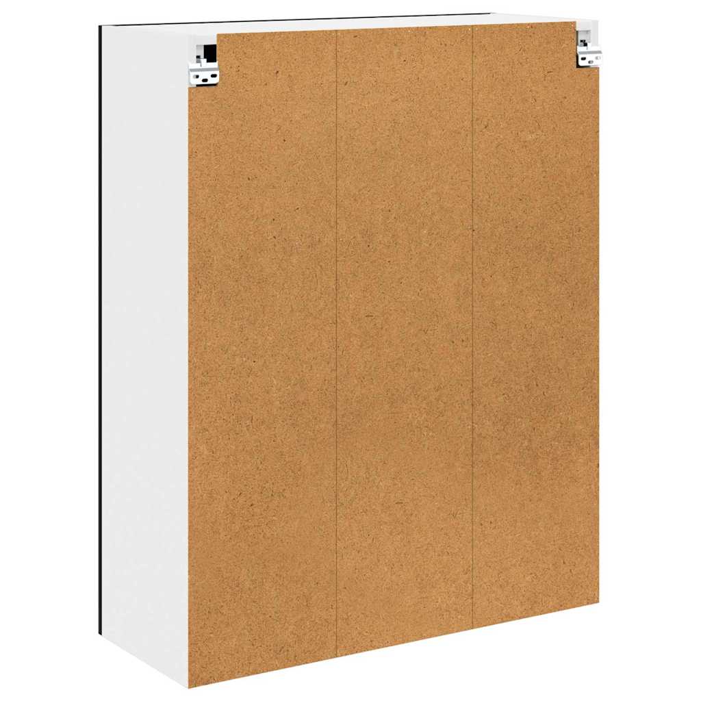 vidaXL Szafka wisząca z przechowywaniem Czarny Dąb 80 x 31 x 100 cm