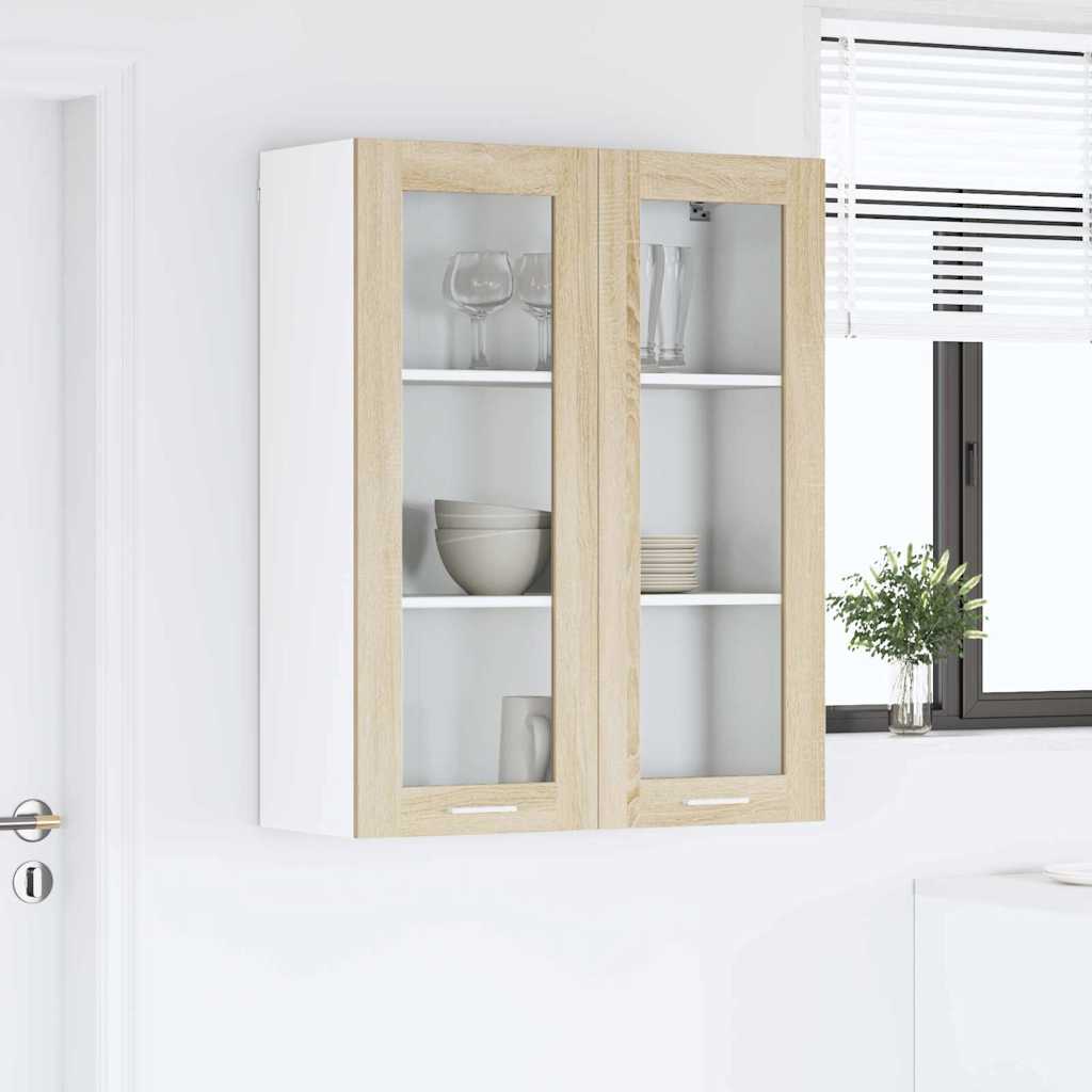 vidaXL Szafka wisząca z przechowywaniem Dąb Sonoma 80 x 31 x 100 cm