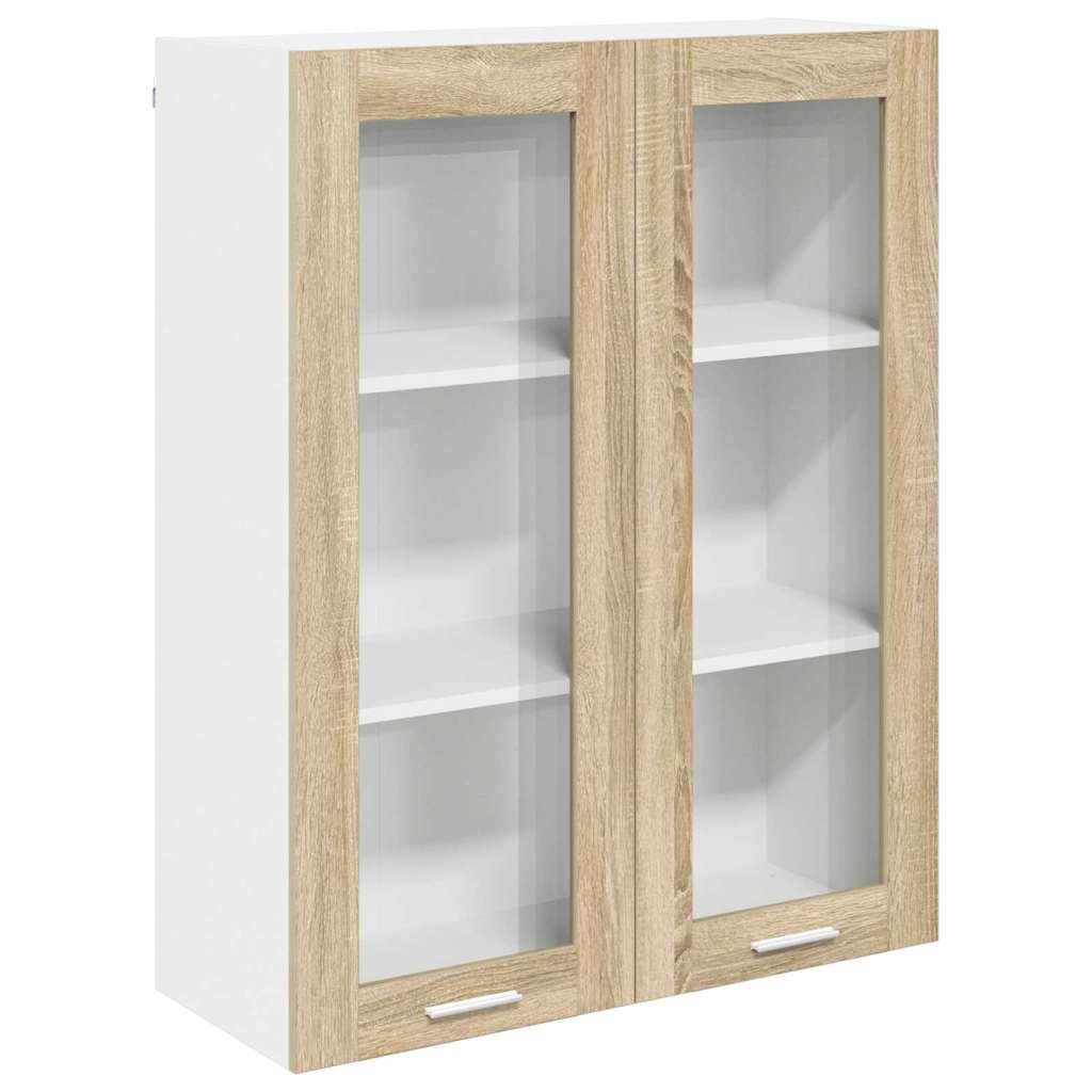 vidaXL Szafka wisząca z przechowywaniem Dąb Sonoma 80 x 31 x 100 cm